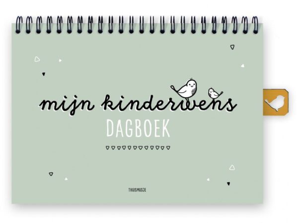 Thuismusje Mijn kinderwensdagboek - Groen - A5