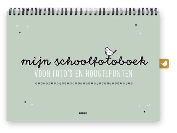 Thuismusje Mijn schoolfotoboek - Groen - A4