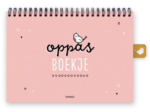 Thuismusje Oppasboek - Roze - A5