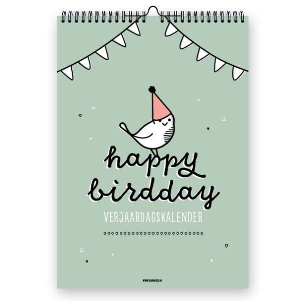 Thuismusje Verjaardagskalender - Happy birdday