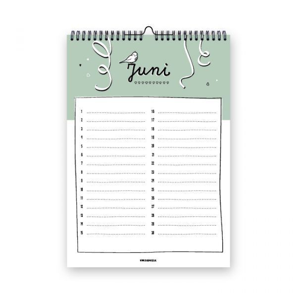 Thuismusje Verjaardagskalender - Happy birdday - Afbeelding 3