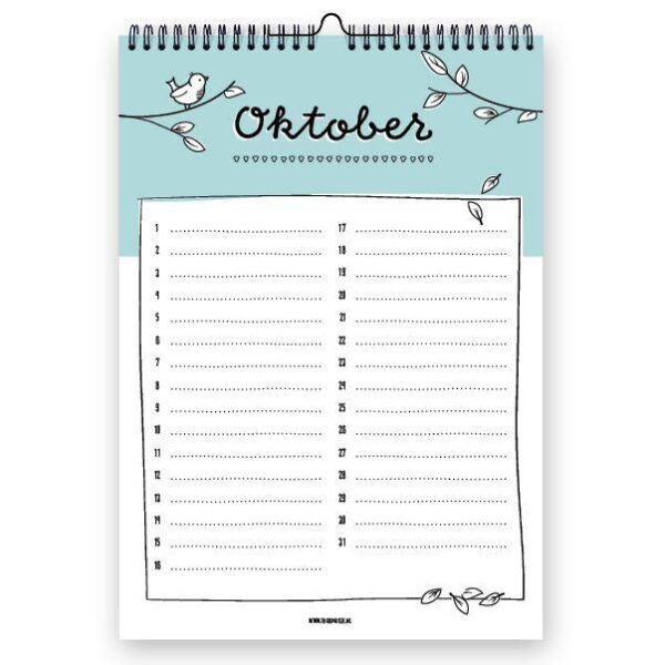 Thuismusje Verjaardagskalender - Happy birdday - Afbeelding 5