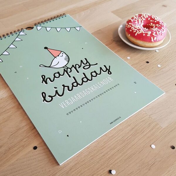 Thuismusje Verjaardagskalender - Happy birdday - Afbeelding 2
