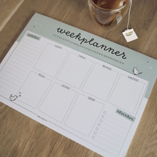 Thuismusje Weekplanner - A4 - Afbeelding 2