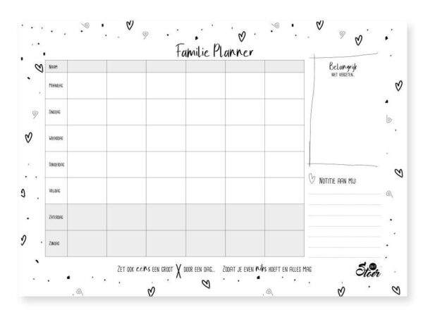 24/7 Stoer Familieplanner - A4