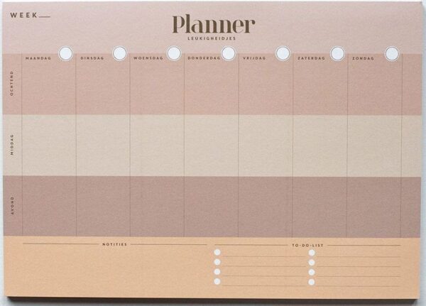 Leukigheidjes Weekplanner - A4