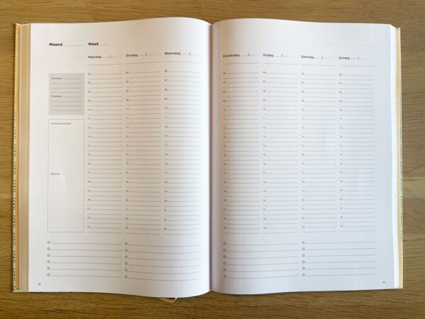 Structuurjunkie Planner datumloos mintgroen - A4 - Afbeelding 3