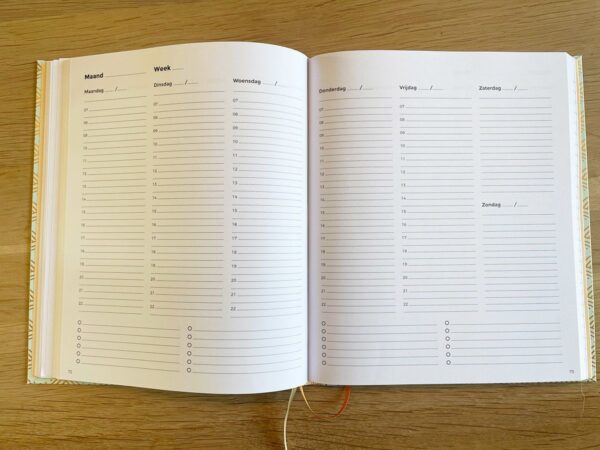 Structuurjunkie Planner datumloos mintgroen - (klein) - Afbeelding 2