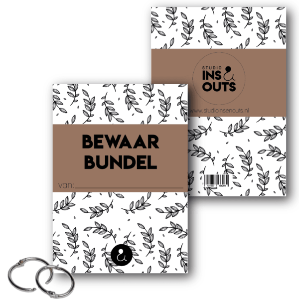 Studio Ins & Outs Bewaarbundel kaarten - Botanical Caramel - A4