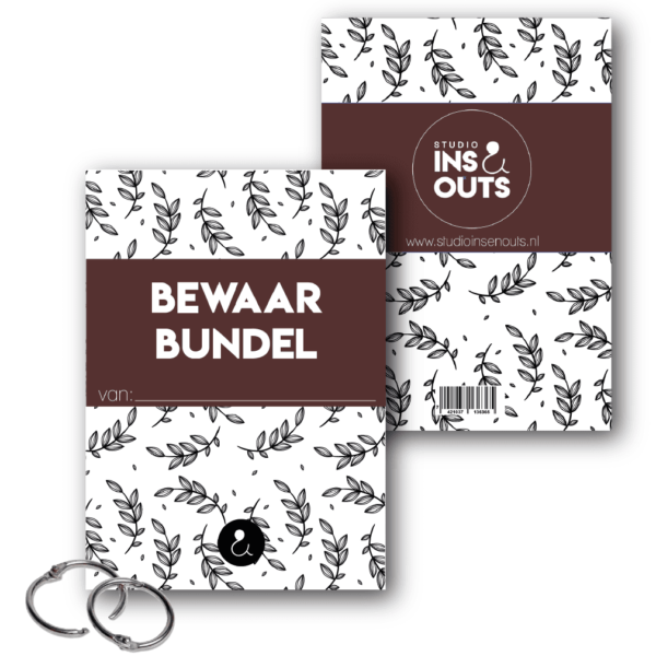 Studio Ins & Outs Bewaarbundel kaarten - Botanical Roest - A4