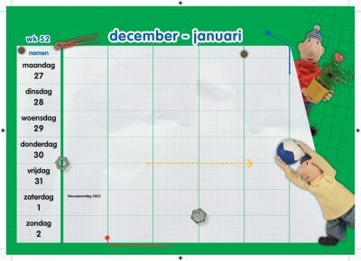 Buurman & Buurman Familieplanner 2022 Familie kalender