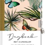 Dagboek met cijferslot voor volwassenen - Butterfly