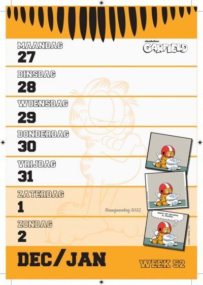 Garfield Weekkalender 2022 Jaarkalender