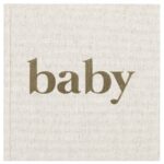 KIDOOZ Babyboek - Linnen goudfolie