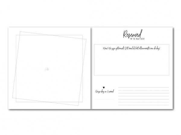 Bonjour to you - Gastenboek Bruiloft - Pretty Purple - Afbeelding 9
