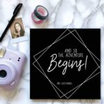 Bonjour to you - Gastenboek Bruiloft - Modern Black