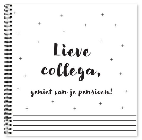 Fyllbooks Afscheidsboek pensioen - 25 personen - wire-o
