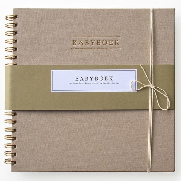 HOP Babyboek - Linnen Taupe - Afbeelding 6