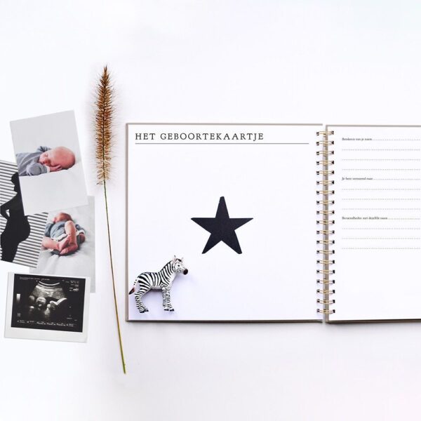 HOP Babyboek - Linnen Taupe - Afbeelding 3