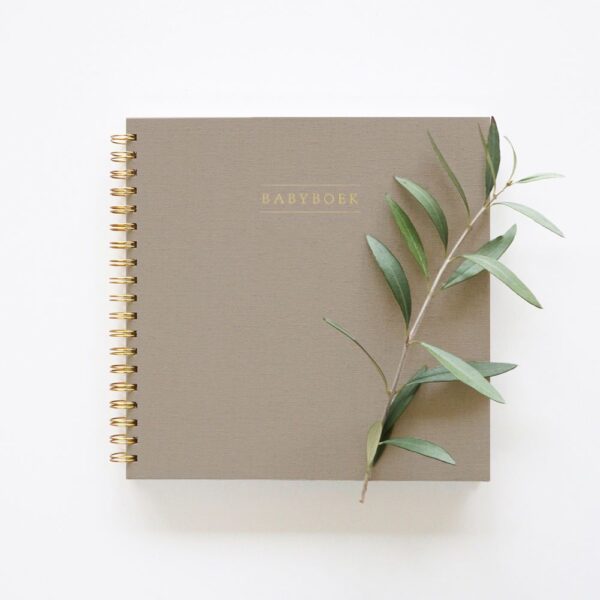 HOP Babyboek - Linnen Taupe - Afbeelding 5