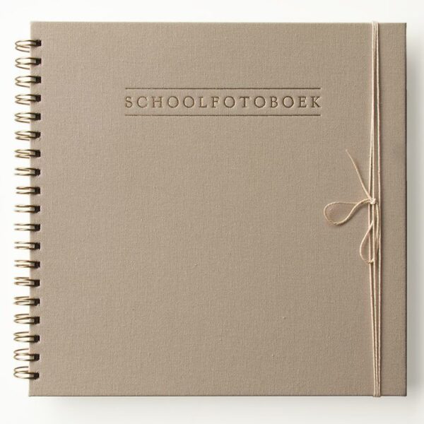 HOP Schoolfotoboek - Linnen Taupe