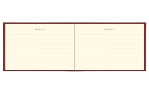 Peter Pauper Gastenboek Artisan Burgundy (universeel) - Afbeelding 2