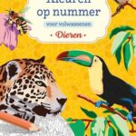 Kleuren op nummer voor volwassenen Dieren