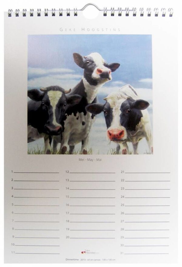Dutch Cows Verjaardagskalender Boerderij kalender