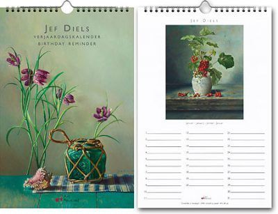 Jef Diels Verjaardagskalender Bloemen kalender