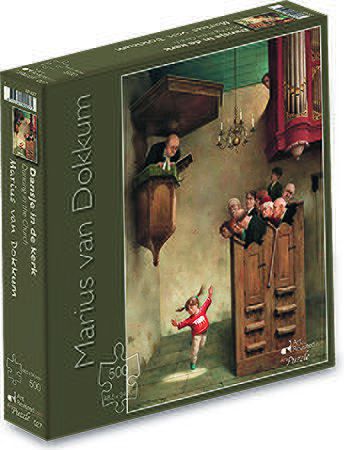 Marius van Dokkum Puzzel – Dansje in de Kerk (500 stukjes) Legpuzzels