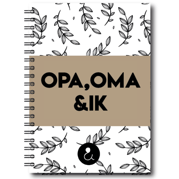 Studio Ins & Outs Invulboek 'Opa, oma & ik' - Botanical Caramel