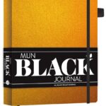 MUS Mijn Black Journal - Gold velvet