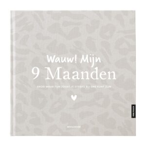 Pink Peach Mijn 9 Maanden Dagboek Linnen Leopard (1)