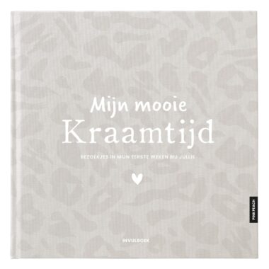 Pink Peach Mijn Kraamtijd Invulboek Linnen Leopard (1)