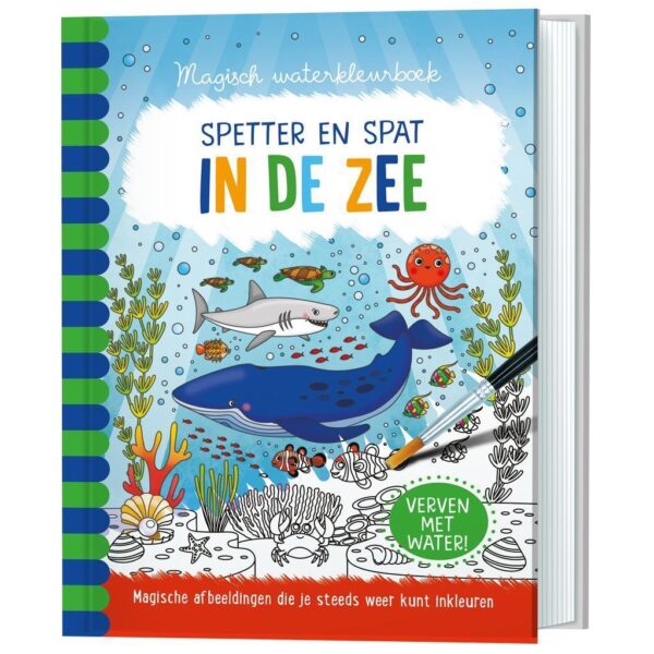 Magisch waterkleurboek In de zee Kleurboek dieren
