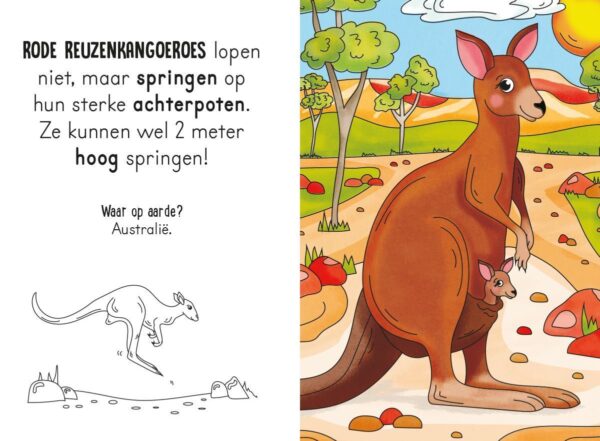 Magisch waterkleurboek Wilde dieren Dino kleurboek