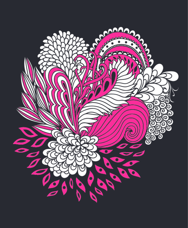 Glitter kleurboek Black edition - Flower Magic - Afbeelding 7