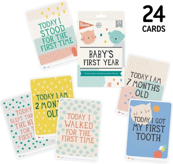 Milestone Baby Photo Cards - Baby first year (Engelstalig) - Afbeelding 2