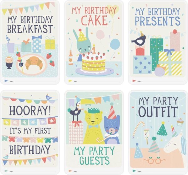 Milestone Baby Photo Cards - My first birthday (Engelstalig) - Afbeelding 2