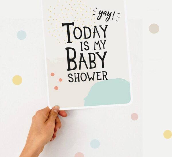 Milestone Poster Card Babyshower (Engelstalig) - Afbeelding 2