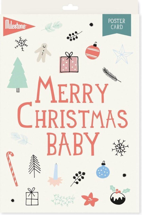 Milestone Poster Card Christmas (Engelstalig)