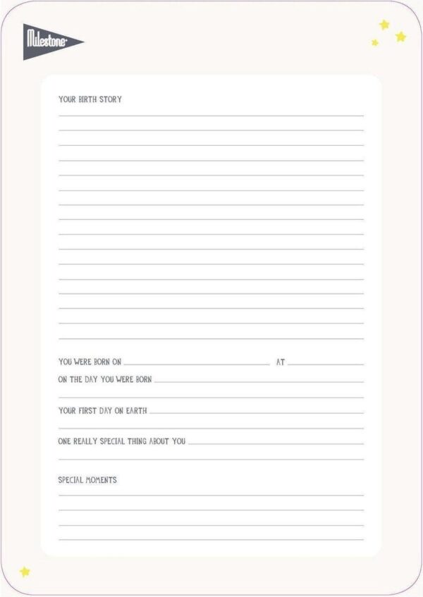 Milestone Geboorteposter sterrenbeeld – Aries/Ram (Engelstalig) - Afbeelding 4