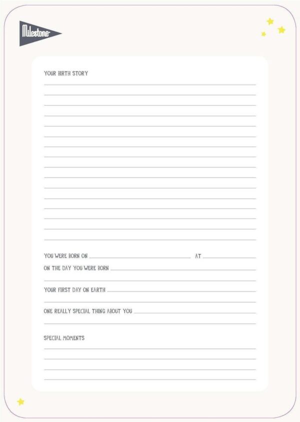 Milestone Geboorteposter sterrenbeeld – Virgo/Maagd (Engelstalig) - Afbeelding 4