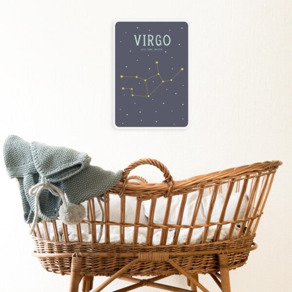 Milestone Geboorteposter sterrenbeeld – Virgo/Maagd (Engelstalig) - Afbeelding 2
