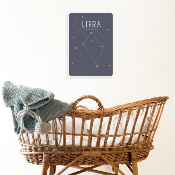 Milestone Geboorteposter sterrenbeeld – Libra/Weegschaal (Engelstalig) - Afbeelding 2
