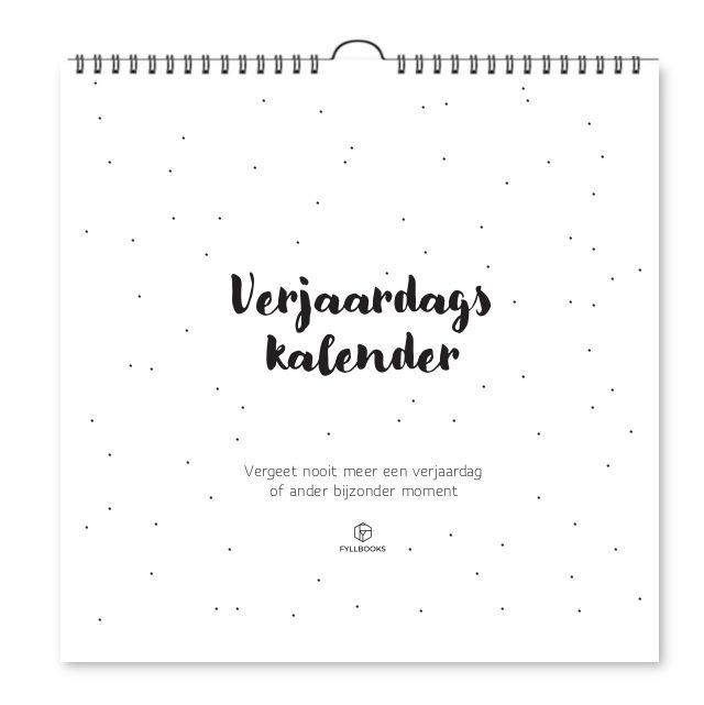 Contract borduurwerk Experiment Fyllbooks Verjaardagskalender Kopen? ⋆ Invulboekjes.nl