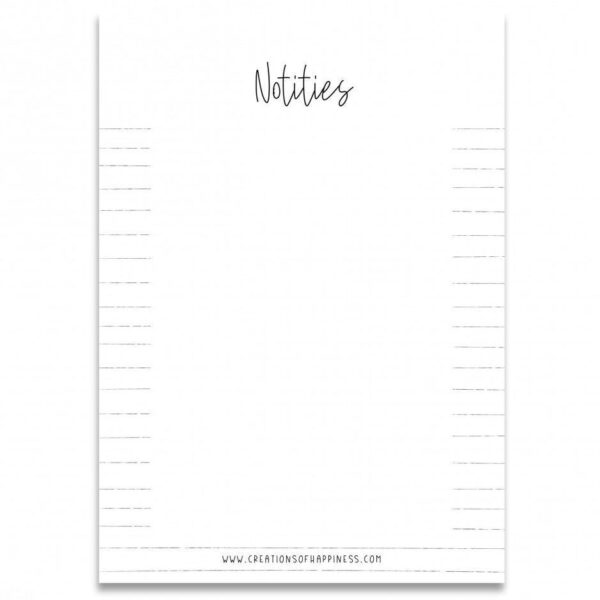 Creations of Happiness Notitieblok Strepen A6