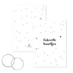 Fyllbooks Bewaarbundel Geboortekaartjes - Zwart/wit- A5