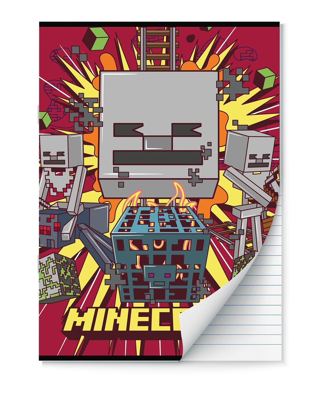 tevredenheid Cater Ligatie Minecraft Schriften lijntjes - A4 - Set van 2 stuks Kopen? ⋆ Invulboekjes.nl
