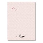 Voorspellingkaart Mockup Roze Achterkant